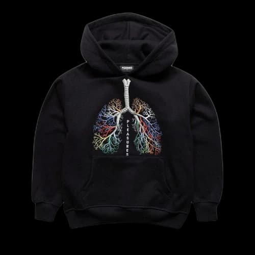 Pleasures Breathe Hoodie 'Black'