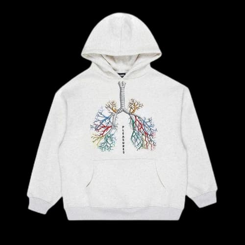 Pleasures Breathe Hoodie 'Grey'