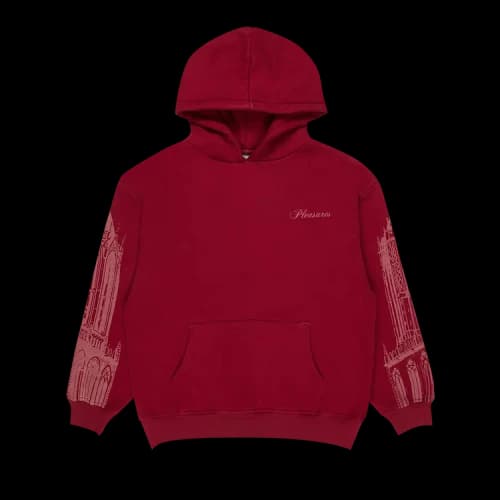Pleasures Warsaw Hoodie 'Burgundy'