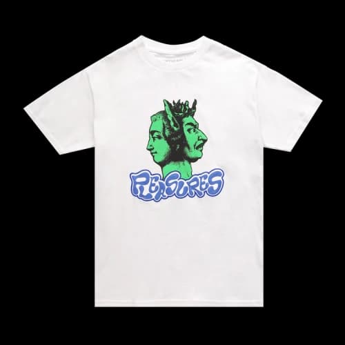 Pleasures Two Face T-Shirt 'White'