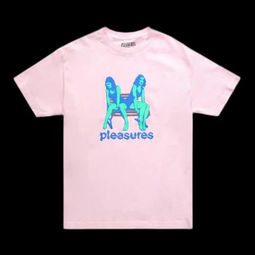 Pleasures Bench T-Shirt 'Pink'