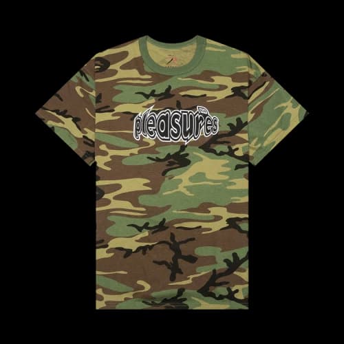 Pleasures Strain Logo T-Shirt 'Camo'