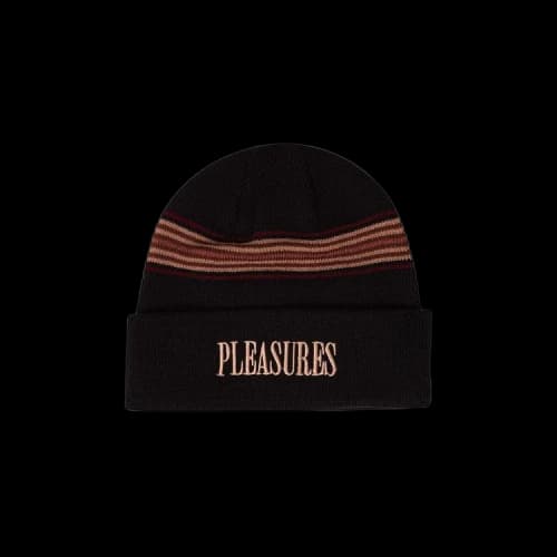 Pleasures Wander Striped Beanie 'Black'