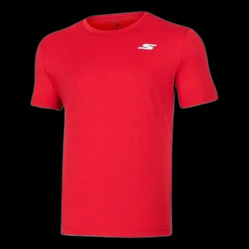 Skechers Training Running Sports Knit Short Sleeve Clown Red