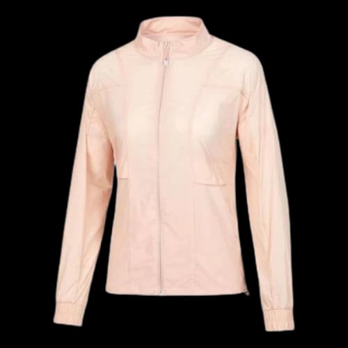 Skechers Solid Color Side Striped Jacket 'Pink White' (Women's)