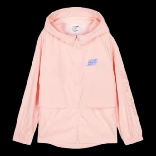 (GS) Skechers Logo Printed Hooded Zipper Jacket 'Pink'