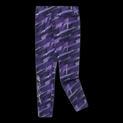 (GS) Skechers Letter Printed Elastic Slim Fit Pants 'Purple'