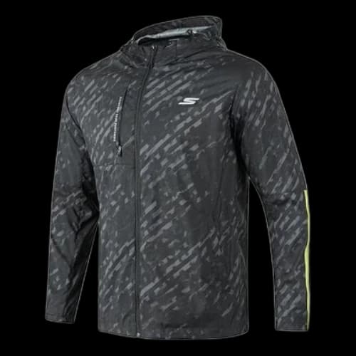 Skechers Hooded Sport Jacket 'Black White'