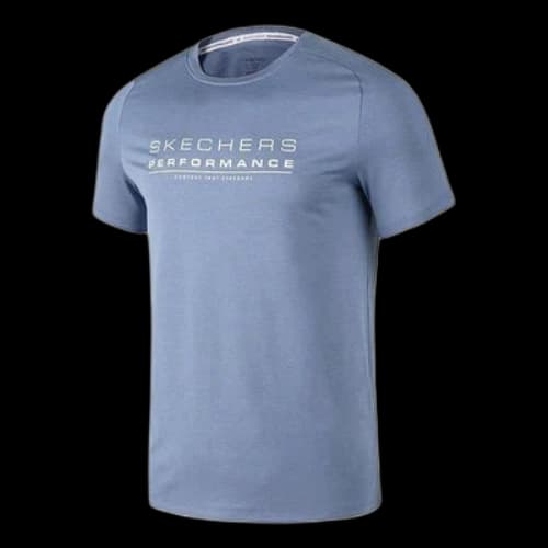 Skechers Sport Logo Printed Tee 'Teal White'