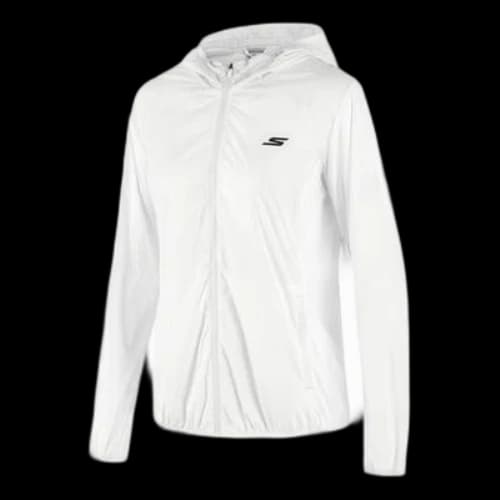 Skechers Logo Printed Woven Jacket 'White' (Women's)
