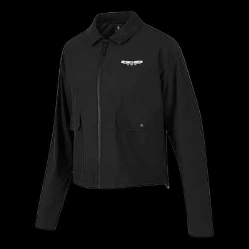 Skechers Solid Color Zip-Up Quick-Drying Loose Jacket 'Black White'