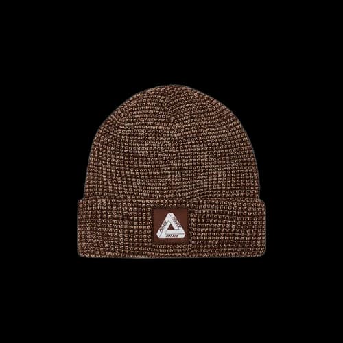 Palace Tri-Ferg Patch Beanie 'Brown'