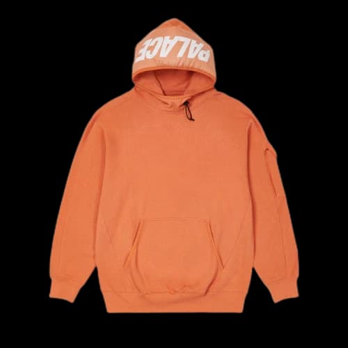 Palace Giant Woven Label Hood 'Orange'