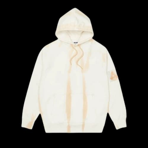 Palace Zebra Tie Dye Hood 'Sand'