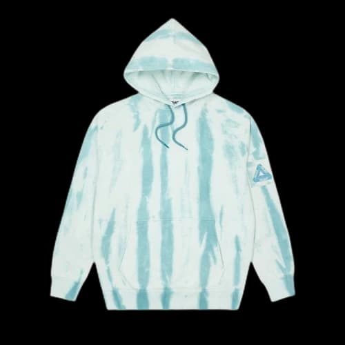 Palace Zebra Tie Dye Hood 'Teal'