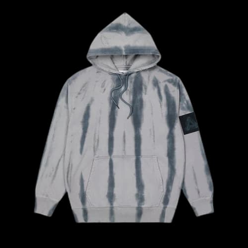 Palace Zebra Tie Dye Hood 'Black'