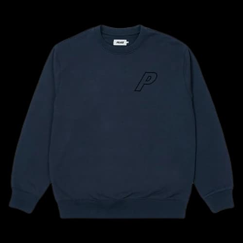 Palace Tri-Stitch Crew 'Navy'