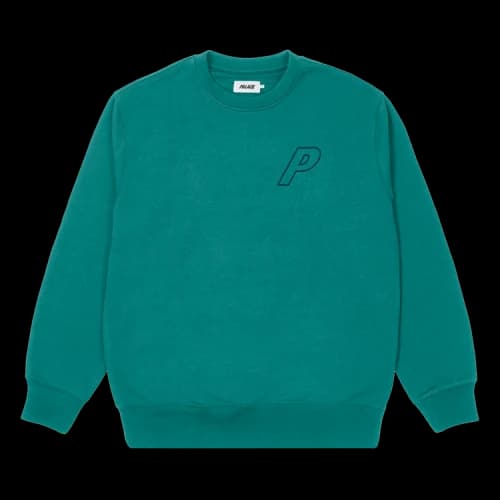 Palace Tri-Stitch Crew 'Teal'