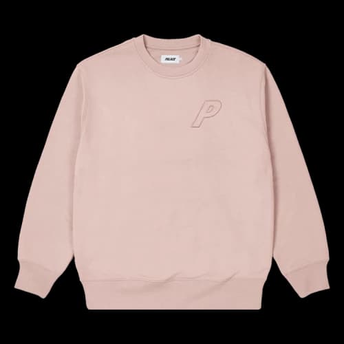 Palace Tri-Stitch Crew 'Pink'