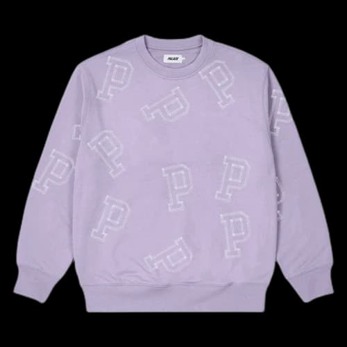 Palace Multi P Flatlock Crew 'Lilac'