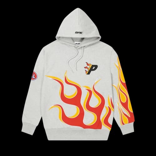 Palace Flame Hood 'Grey Marl'
