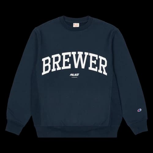 Palace x Champion Shop Crew (London) 'Navy'