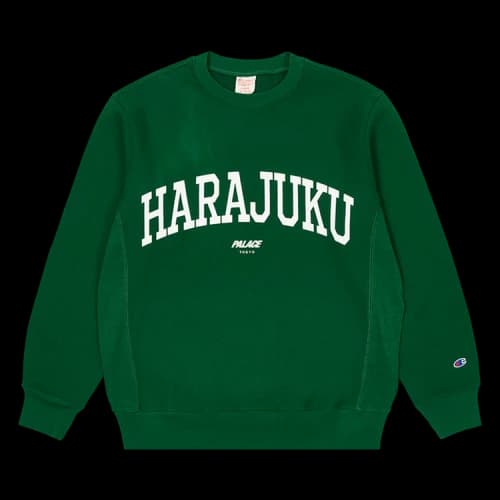 Palace x Champion Shop Crew (Tokyo) 'Green'