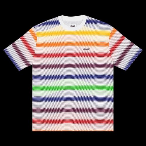 Palace Wavey Stripe T-Shirt 'White'