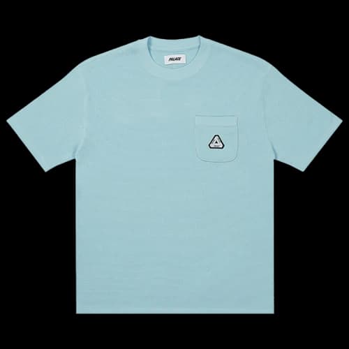 Palace Waffle Overlock T-Shirt 'Light Blue'