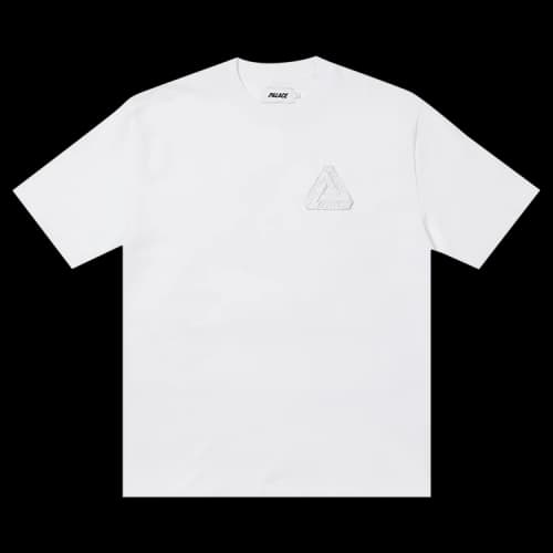 Palace Tri-Ferg Embossed T-Shirt 'White'
