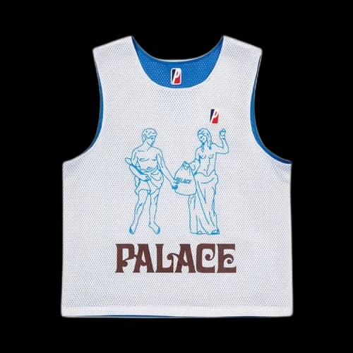 Palace Mesh Practice Vest 'White/Blue'