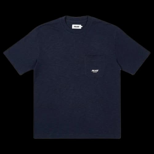 Palace Slub Pocket Zig Zag T-Shirt 'Navy'
