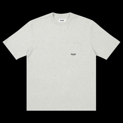 Palace Slub Pocket Zig Zag T-Shirt 'Grey Marl'