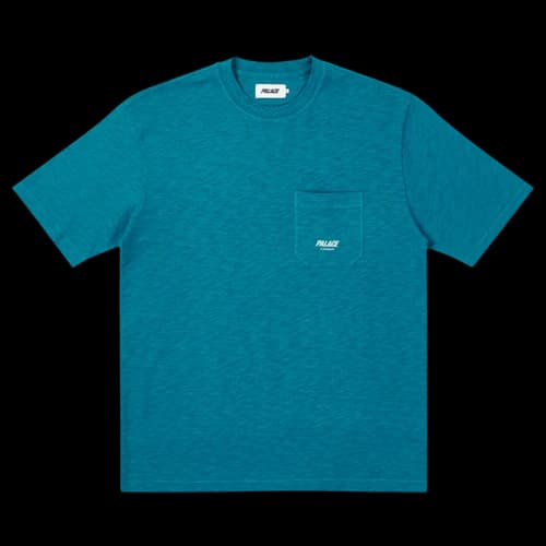 Palace Slub Pocket Zig Zag T-Shirt 'Teal'