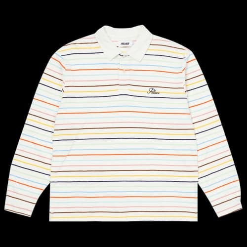 Palace Terry Stripe Long-Sleeve 'White'