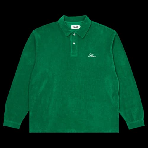 Palace Terry Stripe Long-Sleeve 'Green'