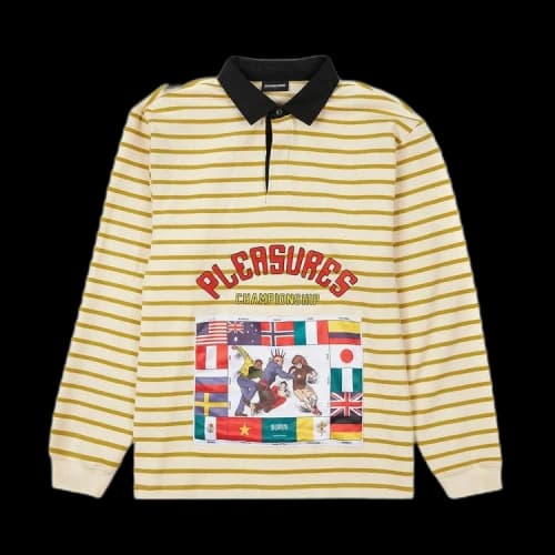 Pleasures Championship Rugby Long-Sleeve 'Tan'