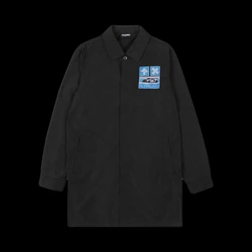 Pleasures Warp Trench Coat 'Black'