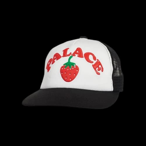 Palace Strawberry Trucker Hat 'Black'