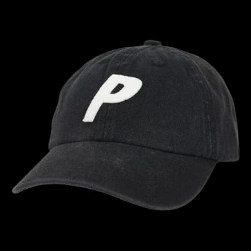 Palace Washed Twill P 6-Panel 'Black'