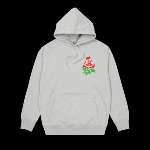 Palace English Rose Hood 'Grey Marl'