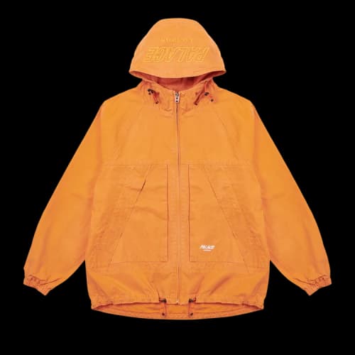 Palace Washed Cotton Hooded Jacket 'Orange'