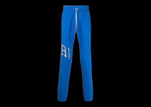 AMIRI Bandana Applique Sweatpants Blue