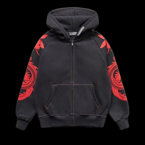 Pleasures x Playboy Tails Zip Hoodie 'Black'