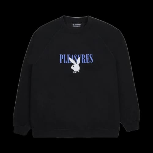 Pleasures x Playboy Bunny Logo Crewneck 'Black'
