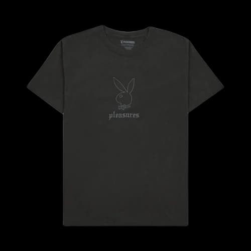 Pleasures x Playboy Entertainment Pigment Dye T-Shirt 'Black'
