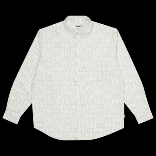Palace Domino Print Oxford Shirt 'White'