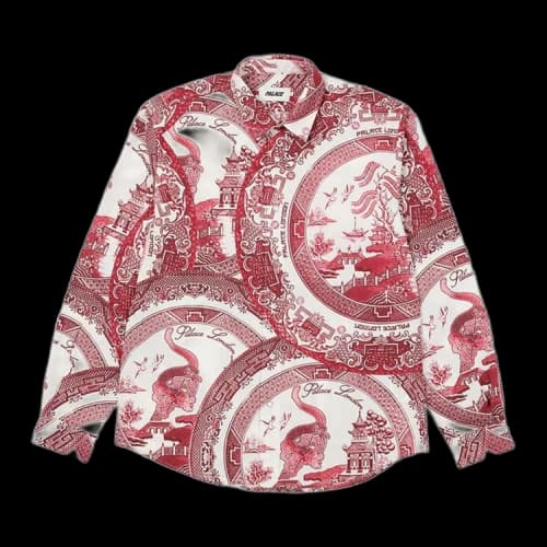Palace China Plate Shirt 'Red'