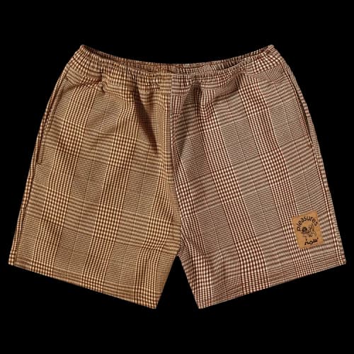 Pleasures Chase Plaid Shorts 'Brown'