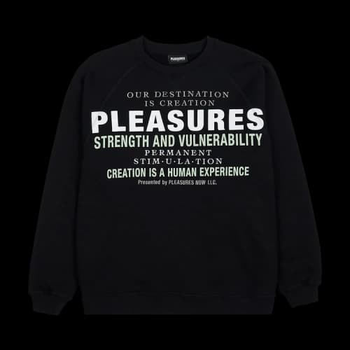 Pleasures Permanent Crewneck 'Black'
